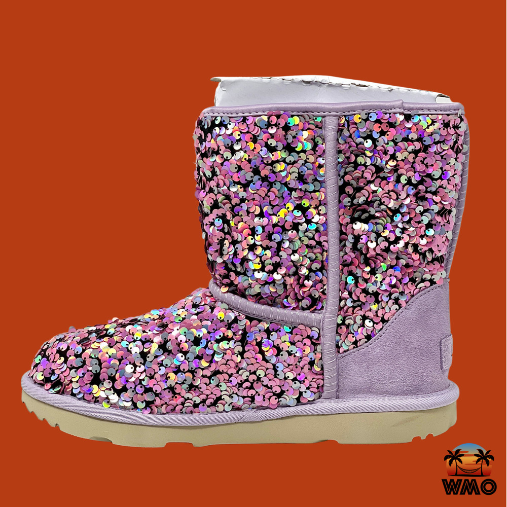 UGG CLASSIC II STELLAR SEQUIN LILAC FRST